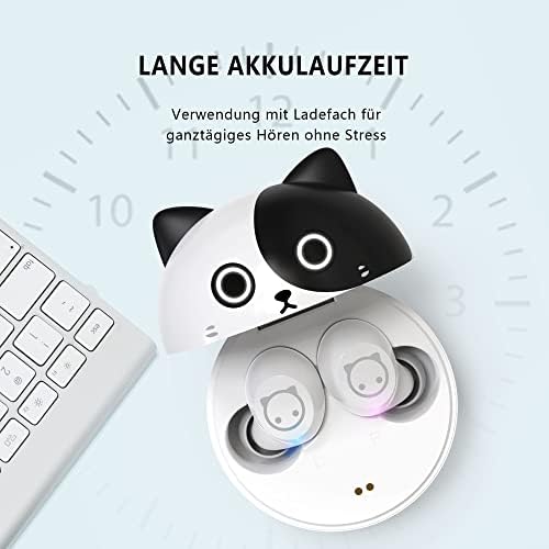 Kids’ Bluetooth 5.1 Wireless Earbuds – Adorable Waterproof Earphones with Dual Mics, 36-Hour Playtime, Hi-Fi Stereo Sound, and Gaming Mode – Perfect for Active Young Listeners and Learning on the Go