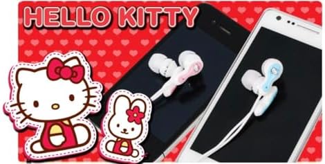 Bandal & Neoul KITTY Vibrant Red On-Ear Earphones with Microphone & Volume Control – Officially Licensed Accessory Blending Playful Aesthetics and Superior Sound Quality for Music Lovers and Casual Listeners