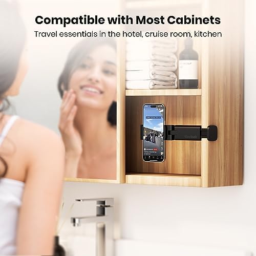 2 Pack Klearlook Universal Airplane Phone Holder – 360° Rotating Airplane Phone Mount for Travel, Desk & Flight Use | Handsfree Adjustable Phone Stand | Travel Essentials Accessories – Enhanced Compatibility and Speed