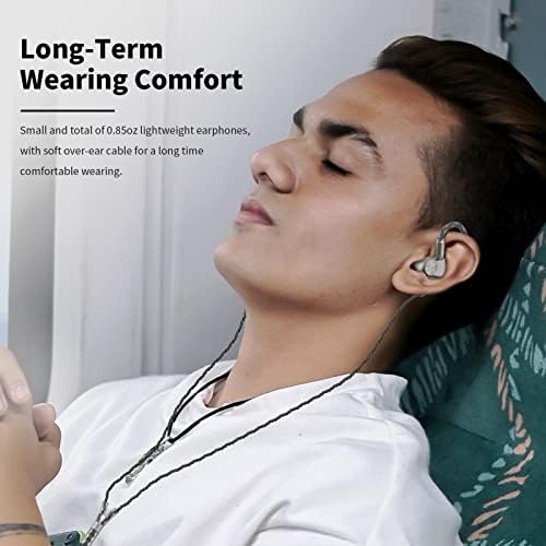 Sound MAGIC E90 C Wired Earbuds with Enhanced Coaxial Dual Driver – Premium Hi-Fi Stereo IEM Headphones for Audiophiles and Musicians – Comfortable Over-Ear Hook Design with Detachable Cable for Ultimate Durability and Compatibility