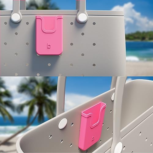 Silicone Phone Holder for Bogg Bags – Stylish and Functional Beach Accessory for i Phone & Android – Lightweight, Easy-to-Clean Vibrant Blue Attachment for Secure Device Protection During Outdoor Activities – Perfect for Sand and Surf Adventures