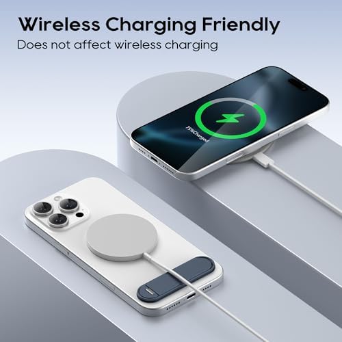 Dual-Angle Adjustable Phone Kickstand – 2 Pack Folding Stand for i Phone & Samsung – Portable, Versatile Hands-Free Holder for Optimal Viewing – Durable Black Design for All Smartphones – Perfect for Video Calls, Streaming & Reading