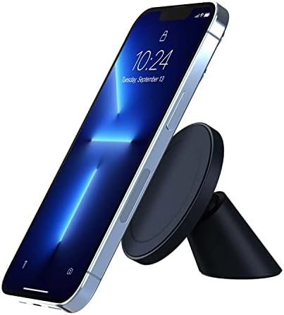 i Ottie Velox Magnetic Flush Car Mount for Mag Safe i Phones – Secure 360-Degree Rotating Dashboard Holder for i Phone 12, 13, 14, and 15 Series – Sleek Low-Profile Design for Effortless Navigation and Hands-Free Use