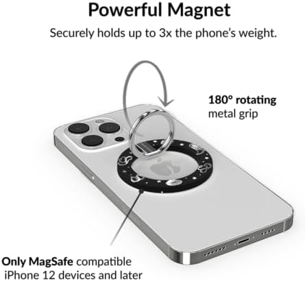 Transform Your i Phone 16, 15, 14, 13, 12 with VELVET CAVIAR’s Amethyst Purple Leopard Mag Safe-Compatible Grip – Stylish Magnetic Ring Holder & Adjustable Stand for Effortless Hands-Free Viewing, Secure Texting, and Enhanced Usability – Elevate Your Mobile Experience with Durable, Lightweight, and Customizable Accessory