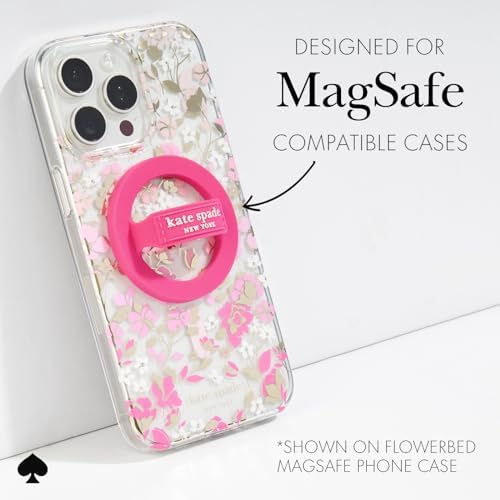 Transform Your Mobile Experience with the kate spade new york Tortoiseshell Magnetic Phone Ring Grip & Stand – Stylish, Removable & Mag Safe Compatible for Ultimate Convenience and Secure Handling