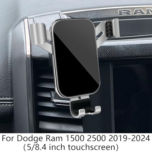 Dodge RAM 2013-2018 Premium Car Phone Holder: Enhanced Stability & Charging Cradle for 1500, 2500, 3500 Models – Ultimate Mobile Accessory for Safe Navigation & Hands-Free Communication