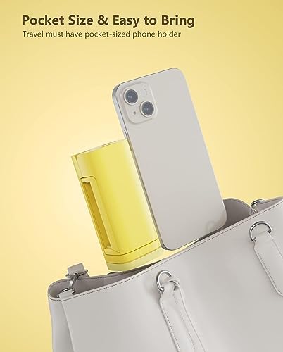 Mii KARE Universal Airplane Phone Holder – Innovative 360-Degree Rotating Smartphone Mount for Ultimate In-Flight Entertainment, Lightweight and Durable Travel Companion for Effortless Viewing on Tray Tables, Perfect for Long Flights and Quick Getaways