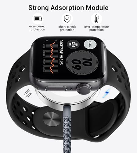 Temdan 2-Pack 5 ft 3-in-1 Charging Cable for Apple Devices – Ultimate Travel Solution with USB A, Type C & Lightning Connectors for i Phone 12-16, i Pad, and Apple Watch Ultra & SE – Durable, Versatile, and Hassle-Free Power Anywhere
