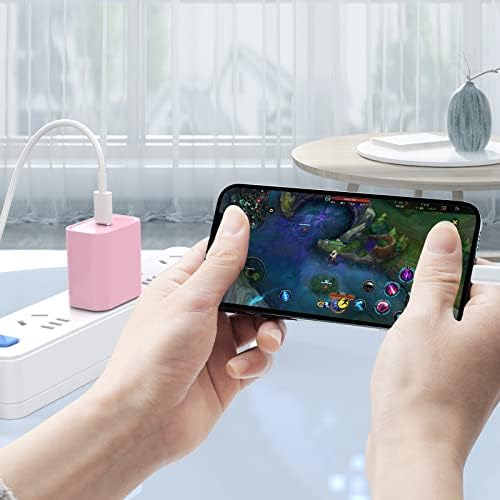 3-Pack Apple MFi Certified 20 W PD USB-C Fast Charger with 6 FT Cables – Premium Charging Solution for i Phone 14, 13, 12, and 11 Models – Rapid Charge Up to 50% in 30 Minutes – Enhanced Durability and Safety Features for Home and Travel Use – Optimal Compatibility with i Phone Pro Series and XS Models