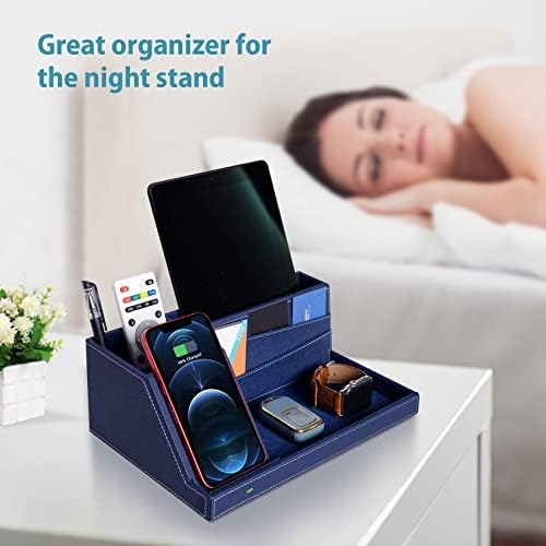 Transform Your Workspace: Premium Fast Wireless Charging Station with Desk Organizer for i Phone 16/15/14/13/12/11 Series – Streamline Charging and Declutter Your Environment for Home or Office Efficiency