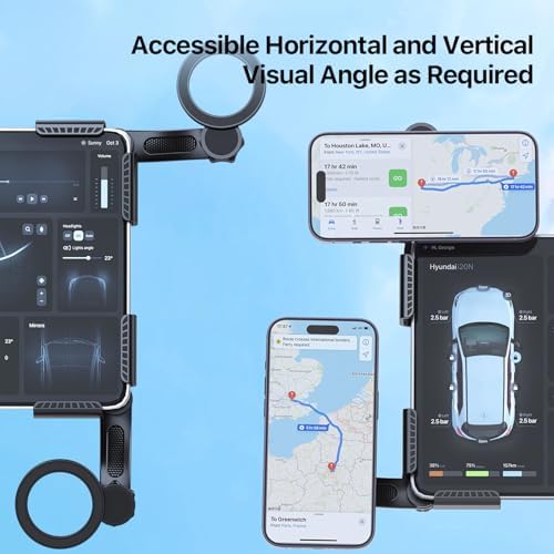 SOOPII Magnetic Phone Mount for Tesla Model 3/Y – Ultimate Hands-Free Mag Safe Holder for i Phone 16/15 & All Smartphones – Enhanced Stability, Quick Charging & Effortless Installation for Safer Driving Experience