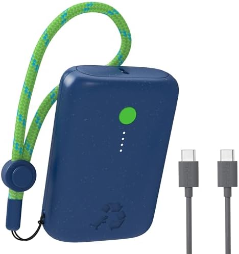 Ultimate Champ 10,000 m Ah Portable Charger – Dual USB-C Power Bank with 20 W Fast Charging for i Phone, Laptops, Tablets & More – Travel Essential with Included Cable for Enhanced Device Compatibility and Performance