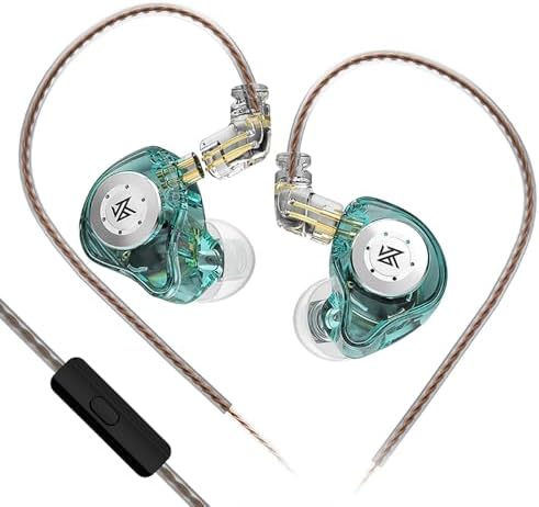 KZ EDX PRO Wired In-Ear Headphones – Premium Hi-Fi Stereo Sound with Dynamic Driver for Gaming and Audiophile Experiences, Noise-Cancelling Earbuds in Elegant White, Featuring Integrated Microphone for Crystal Clear Communication – Unmatched Comfort and Broad Device Compatibility for Elevated Listening Quality