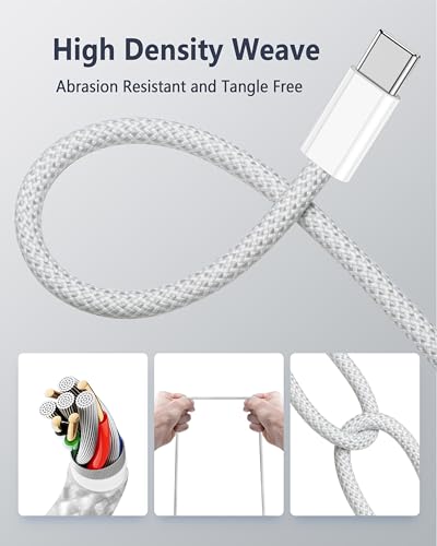 Magnetic USB-C Charging Cable (2 m) – Midnight Blue – Fast 3-in-1 Charge for Mac Book Air & Pro – Effortless Magnetic Connection, Durable Design for Ultimate Convenience – Perfect for Home & Office Use