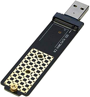 RIITOP M.2 to USB 3.1 Adapter – High-Speed NVMe & NGFF SSD Reader for Effortless Data Transfer, PCI-e & SATA Compatibility, Plug-and-Play Design, Compact & Durable Portable Solution for Tech Professionals