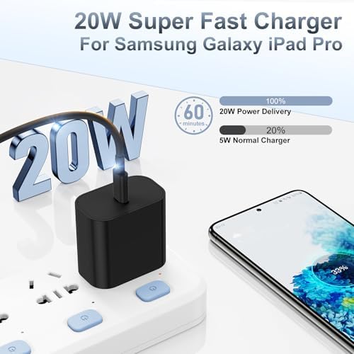 High-Efficiency 20 W USB-C Fast Charger for i Phone 16 & i Pad Pro – Versatile 6 ft & 10 ft Type C Charging Cables with Robust Wall Adapter for Quick Power Boosts – Perfect for i Phone 16 Pro Max, 15 Plus, and All i Pad Models – Maximize Your Charging Flexibility and Efficiency