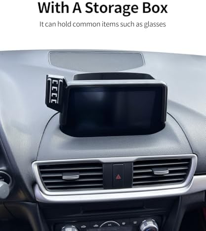 Wireless Charging car Phone Holder for Mazda 3 2014-2016/Mazda CX-3 2016-2021 Accessories 7 inch Screen Fixed Clip,360° Rotation car Phone Mount Compatible with MagSafe – Enhanced Compatibility and Speed