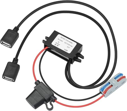 High-Efficiency Waterproof Dual USB DC/DC Adapter – 12/24 V to 5 V Converter with 3 A Output, Integrated Safety Fuse, and Compact Design for Reliable Vehicle Power Solutions and Outdoor Charging Needs High-Efficiency Waterproof Dual USB DC/DC Adapter – 12/24 V to 5 V Converter with 3 A Output, Integrated Safety Fuse, and Compact Design for Reliable Vehicle Power Solutions and Outdoor Charging Needs
