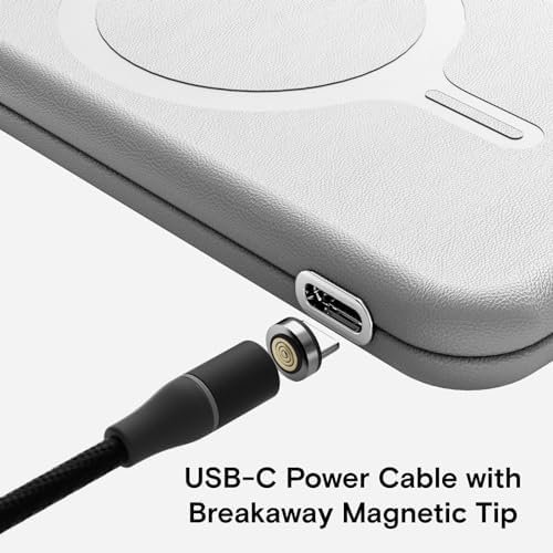 MOFT Magnetic Power Bank – Ultra-Lightweight Wireless Charger with Magnetic USB-C Cable for i Phone 14/13/12 Series, Deep Blue – Effortless Charging, Stackable Design for On-the-Go Power Solutions