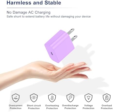 Fast Charging Multi-Port USB C Power Adapter – 5-Port 40 W Wall Charger for i Phone 16 Pro Max, 16 Pro, 15 Pro Max, and More – Compact Cube Design with 3 USB-C and 2 USB-A Ports – Ideal for Efficient Device Charging in Homes and Offices – Built-in Safety Features for Overcharging Protection – Perfect for Busy Professionals and Families