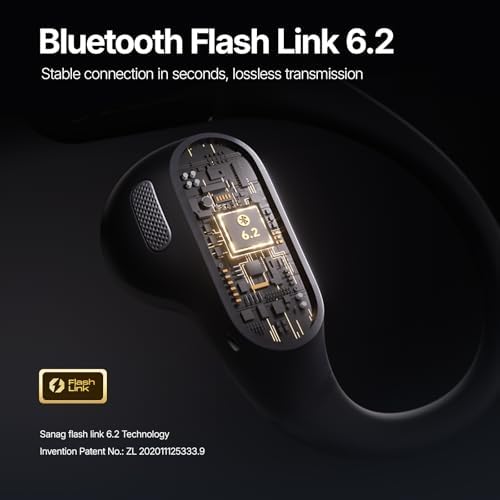 Lightweight Sanag Open Ear Bluetooth 5.3 Headphones – Superior Hi-Fi Sound with 26-Hour Battery Life and IPX4 Water Resistance for Ultimate Comfort in Active Lifestyles
