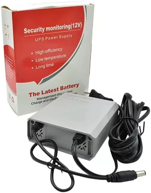 Xdorra 12 V Mini UPS Power Bank – 5400 m Ah Rechargeable Battery for Uninterrupted Home Connectivity & Security, Ideal Backup for Modems, Routers, CCTV Cameras, and Lighting Systems – Compact Design with 2.5 m Cable for Versatile Use and Enhanced Device Compatibility