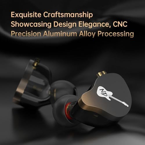 ND-DD3 Hi-Fi Adjustable Dual Magnetic Earphones – Premium Customizable In-Ear Monitors with 4 Sound Profiles, Detachable 2-Pin Cable, Integrated Microphone, and Superior Audio Quality for Discerning Audiophiles – Sleek Black Wired Headphones for Everyday Comfort and Versatility