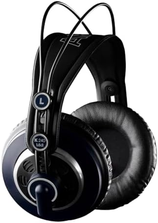 AKG K240 Studio Headphones in Luxurious Gold – Premium Over-Ear Design for High-Fidelity Audio Monitoring – Unmatched Comfort & Durability for Audiophiles and Audio Professionals – Perfect for Studio and Casual Listening