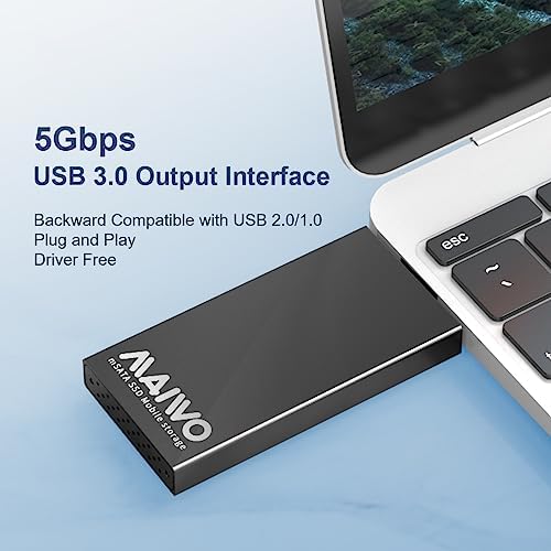 MAIWO m SATA SSD Enclosure: High-Speed USB 3.0 Adapter for Effortless 2 TB Data Access – Cable-Free, Portable Storage Solution with Enhanced Compatibility for Windows & Mac