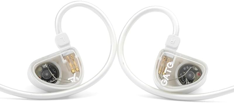 GATE Dynamic Driver In-Ear Headphones: Premium Black Earbuds with Interchangeable 3.5 mm Cable and Built-In Microphone – Unmatched Sound Quality and Comfort for Music, Gaming, and Calls, Ideal for Audiophiles and Everyday Use