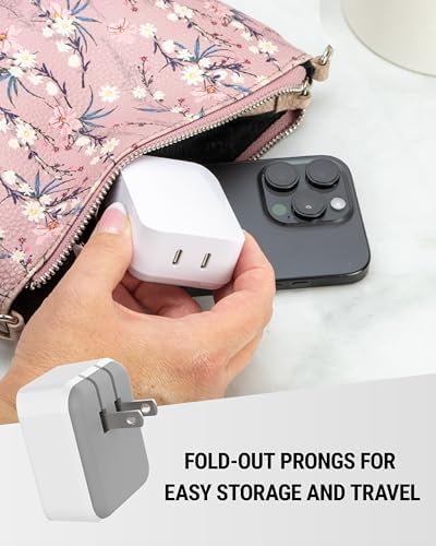 Scosche HPDC20-SP 20 W USB-C Fast Charger Mini Cube Wall Adapter – Ultra-Portable Power Delivery 3.0 for Swift Device Charging, 4 X Faster Charge Speed, Sleek Black Design for Enhanced Compatibility and Efficiency