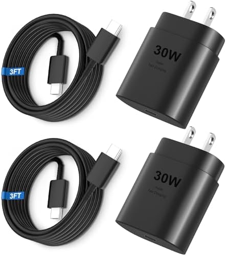 High-Speed 30 W USB C Fast Charger for i Phone 15 & 16 Pro Max with 6 FT Cable – Ultimate Compatibility for i Pad and Samsung Galaxy S24 – Compact, Reliable Power Block with Advanced Safety Features for On-the-Go Charging