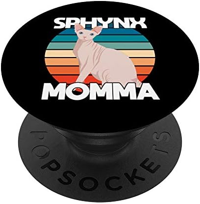 Whimsical Hairless Sphynx Momma Pop Socket – Customizable Phone Grip Accessory for Cat Lovers, Stylish and Functional Design, Perfect Gift for Tech Enthusiasts and Feline Fans – Durable, Swappable Grip for Enhanced Stability and Hands-Free Use