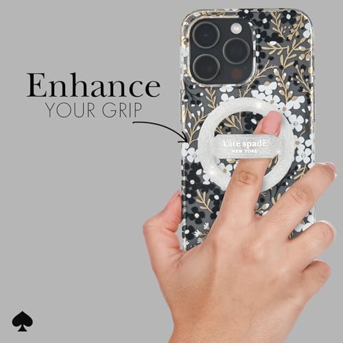 Transform Your Mobile Experience with the kate spade new york Tortoiseshell Magnetic Phone Ring Grip & Stand – Stylish, Removable & Mag Safe Compatible for Ultimate Convenience and Secure Handling