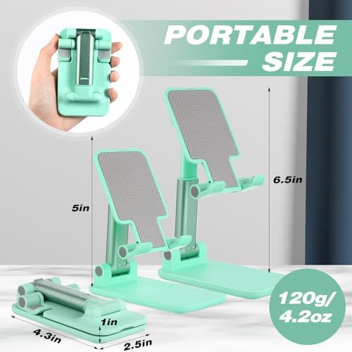 12 Pcs Cell Phone Stand for Desk Phone Holder Stand Foldable Angle Height Adjustable Portable Holder Tablet for Office Travel Photography(Black) – Enhanced Compatibility and Speed