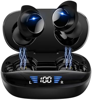 IHAO Bluetooth 5.3 Clip-On Sport Earbuds – Hi-Fi Sound with Noise Reduction, 8 Hours Playtime, IPX4 Waterproof Design for Active Lifestyles – Secure & Comfortable Fit for Workouts, Cycling, and Daily Use – Enhanced Connectivity & Durability