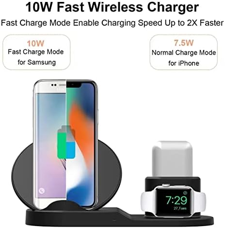 Revolutionary 3-in-1 Magnetic Wireless Charging Hub – Fast Charge Your Smartphone, Smartwatch, and Air Pods with Advanced Safety Features – Sleek White Design for Effortless Home Organization and Universal Device Compatibility
