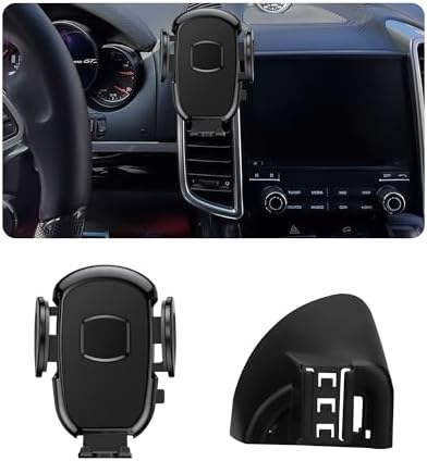 Car Phone Holder Fits for Porsche[Only Fits for 2010-2015 Porsche Cayenne], Car Cell Phone Mount Navigation Bracket Snugly fit Air Vent,4.7-7 inches Phones,360 Degree Rotation,Easy to Install – Enhanced Compatibility and Speed