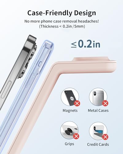 Magnetic Wireless Charging Station for i Phone 15/14/13/12 Pro Max & Apple Devices – Joy Geek 3-in-1 Fast Charger Pad for i Phone, Apple Watch Ultra 9-2, and Air Pods – Compact Design with Enhanced Compatibility and Secure Magnetic Alignment