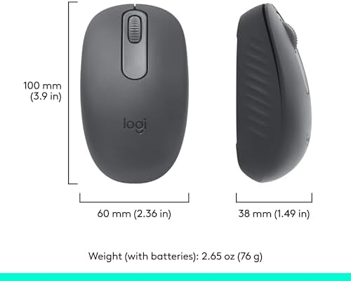 Logitech M196 Rose Bluetooth Wireless Mouse – Compact, Ambidextrous Design for Effortless Navigation on Laptops & Tablets, Exceptional 12-Month Battery Life, Smooth Tracking for PC and Mac Users, Perfect for Professionals on the Go