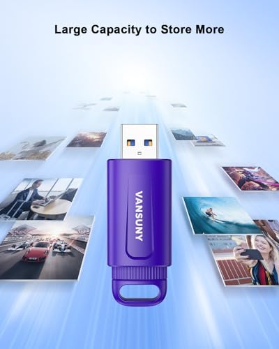 Vansuny 128 GB Type C Flash Drive – Versatile 2-in-1 OTG USB 3.0 & Type C Memory Stick for Effortless File Transfer Across Android, Mac, Tablets & PCs – Compact Dual Thumb Drive with Keychain for On-the-Go Convenience and High-Speed Data Access