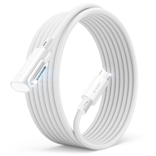 JSAUX 10 ft USB C to Magnetic 3 Right Angle Cable – Rapid 140 W Charging for Mac Book Air/Pro 2023/2022/2021 (M3, M2, M1, 14-16 Inch) – Enhanced Durability and Seamless Connectivity for Optimal Performance