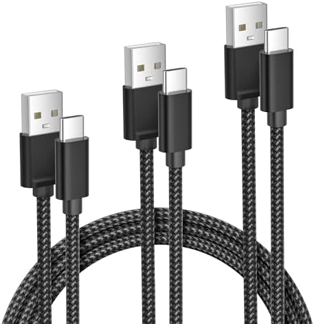 Versatile Elebase USB C Charger Cable Trio – 1.5/3.3/6.6 FT Fast Charging Cords for i Phone 15/16 Max, Samsung Galaxy S8-S24, and Motorola Devices – Durable, Tangle-Free Design for Rapid Data Transfer and Enhanced Compatibility