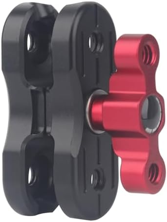 Premium Aluminum Double Socket Arm for 20 mm Ball Mounts – Versatile Mounting Solution for Bulletpoint Systems, Ideal for Smartphones and Cameras, Enhanced Stability and Flexibility in Your Vehicle