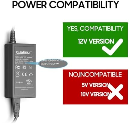 12 V High-Speed Game Table Power Adapter for Arcade1 Up Pacman & Cocktail Tables – Reliable AC Charger for Uninterrupted Gaming Experience – Optimized Compatibility with RYJ0136 & BIton Models – Durable, Lightweight Design for Maximum Performance and Portability
