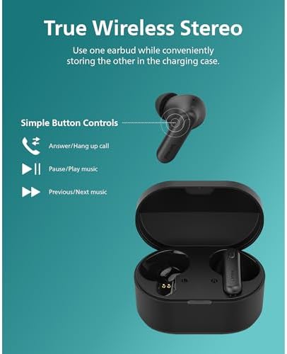 Philips TAT3519 Premium True Wireless Earbuds – Bluetooth 5.3 Noise-Canceling Headphones with Deep Bass, 24-Hour Battery, and Crystal-Clear Call Quality – Ideal for Audiophiles and Active Lifestyles with Fast Charging and IPX4 Water Resistance