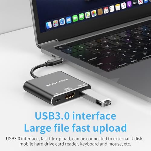 Transform Your Mac Book Pro into a Powerhouse with Our 4 K60 Hz USB C Hub – Ultimate Multi-Port Adapter for Lightning-Fast Data Transfers, PD 100 W Rapid Charging, and Dual SD/TF Card Readers – Ideal for Professionals and Creative Minds
