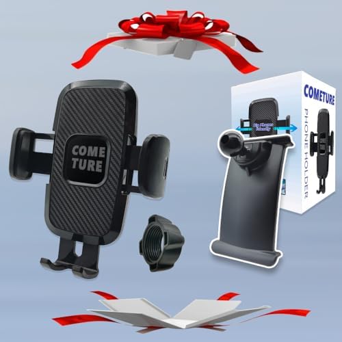 Elevate Your Ford Edge with COMETURE 360° Rotation Car Phone Holder – Premium Smartphone Cradle for 2015-2023 Models, Seamless Compatibility with i Phone & Android, Effortless Installation, Enhanced Stability, and Adjustable Viewing Angles for Safe Navigation and Hands-Free Calls