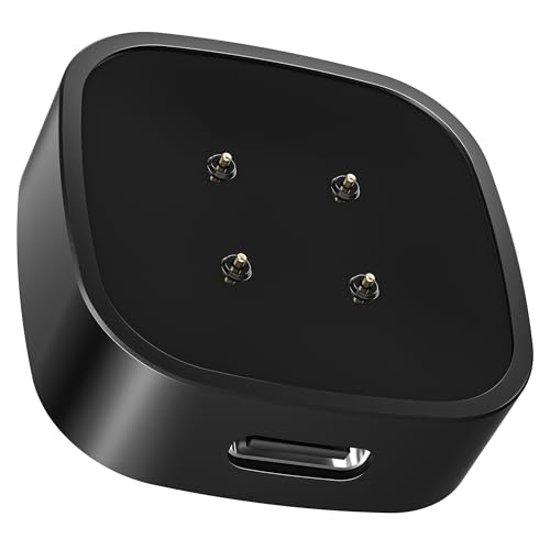 RUXELY Magnetic Fast Charger for Fitbit: Ultimate USB-C Docking Solution for Sense, Sense 2, Versa 3 & 4 – Compact, Travel-Friendly Design for Rapid Smartwatch Power Restoration and Enhanced Connectivity