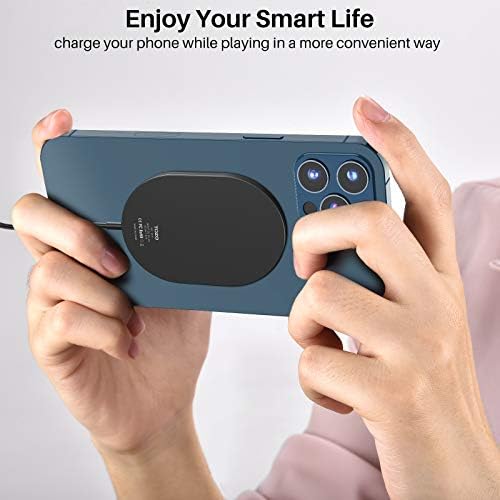 TOZO 2025 Enhanced Magnetic Wireless Charger – Fast Charging Pad for i Phone 16/15 Series, Aviation Aluminum Construction, Compact Design for Effortless Charging, Compatible with i Phone 14 and More, Sleek Black Finish for Modern Aesthetics – Ultimate Durability and Efficiency